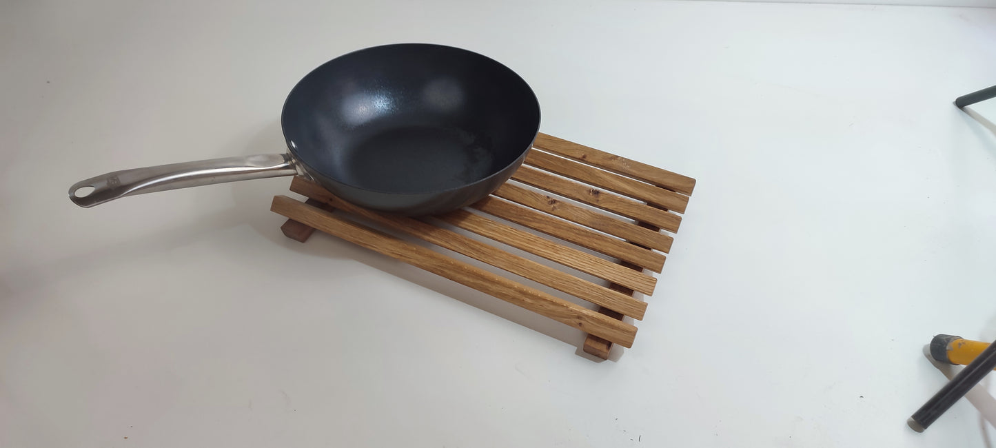 Topfuntersetzer aus Eichenholz