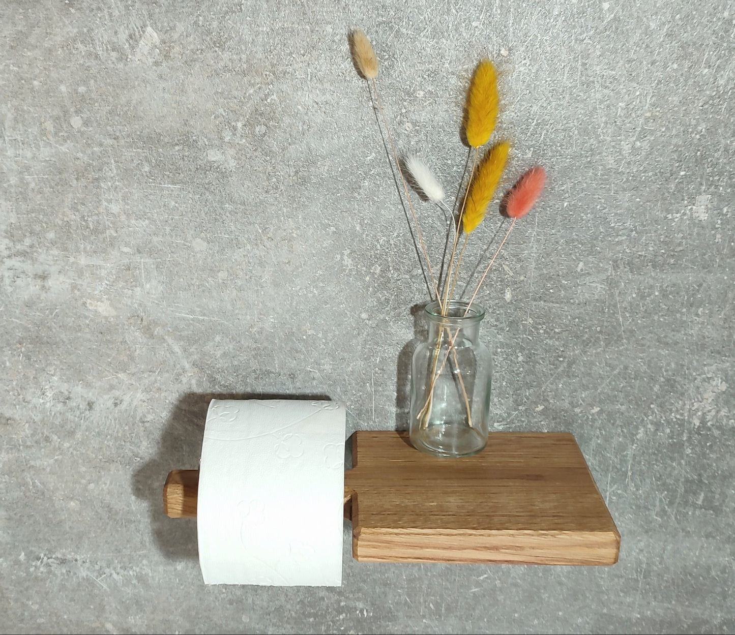 Toilettenpapierhalter aus Eichenholz