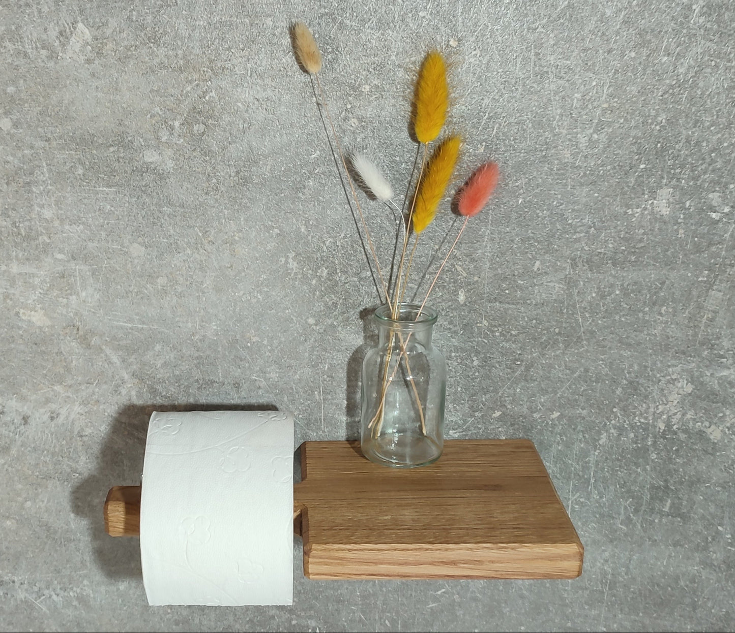 Toilettenpapierhalter aus Eichenholz