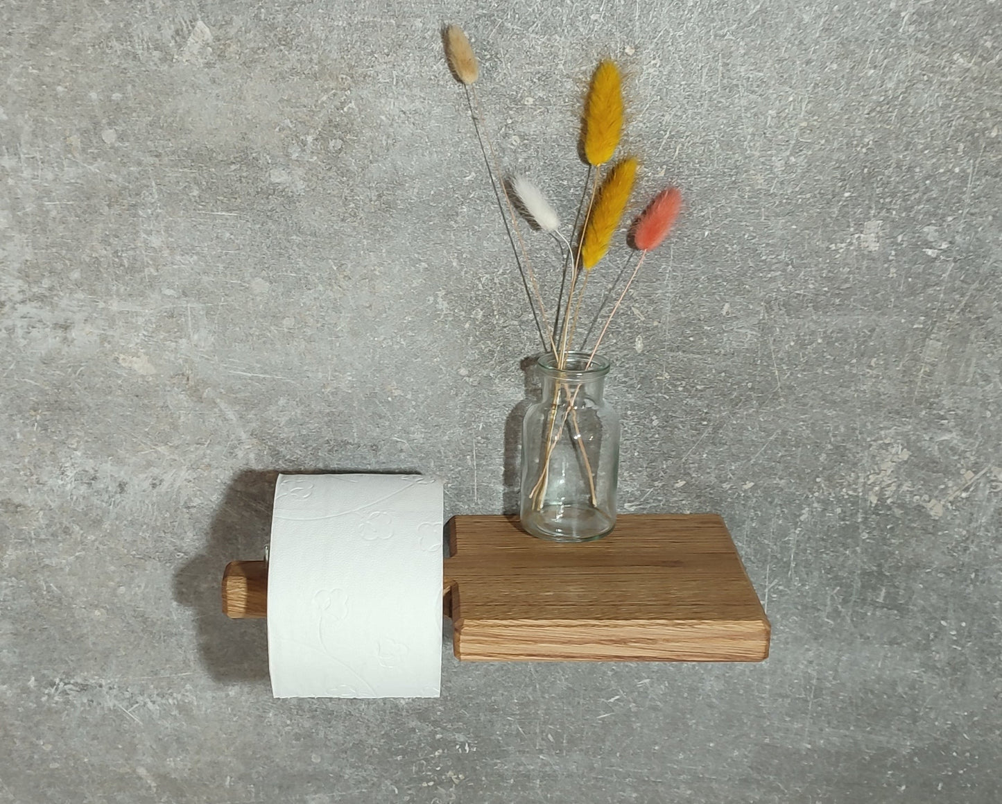 Toilettenpapierhalter aus Eichenholz