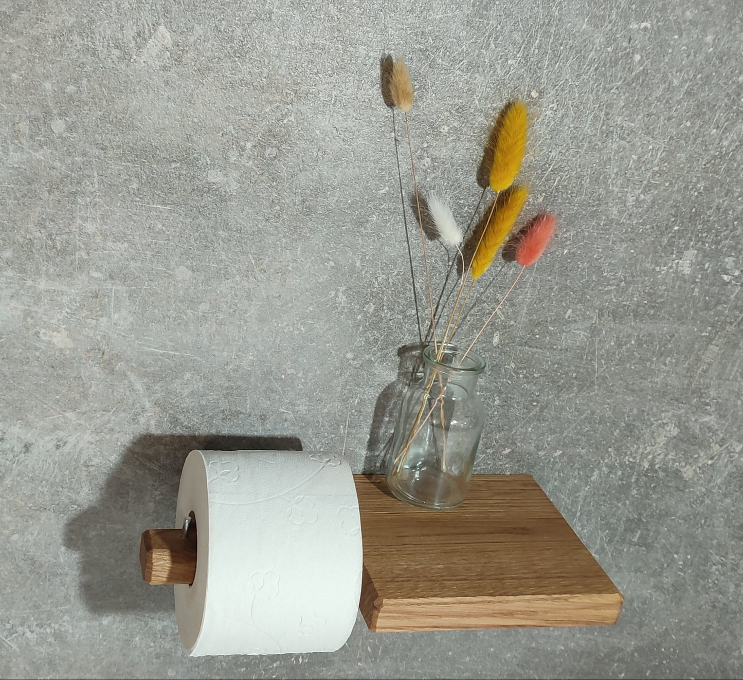 Toilettenpapierhalter aus Eichenholz