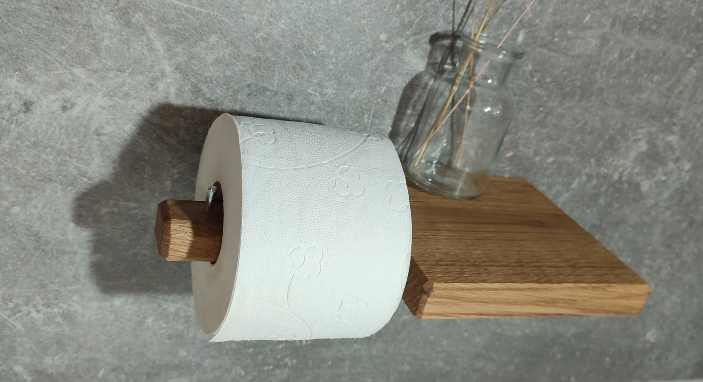Toilettenpapierhalter aus Eichenholz