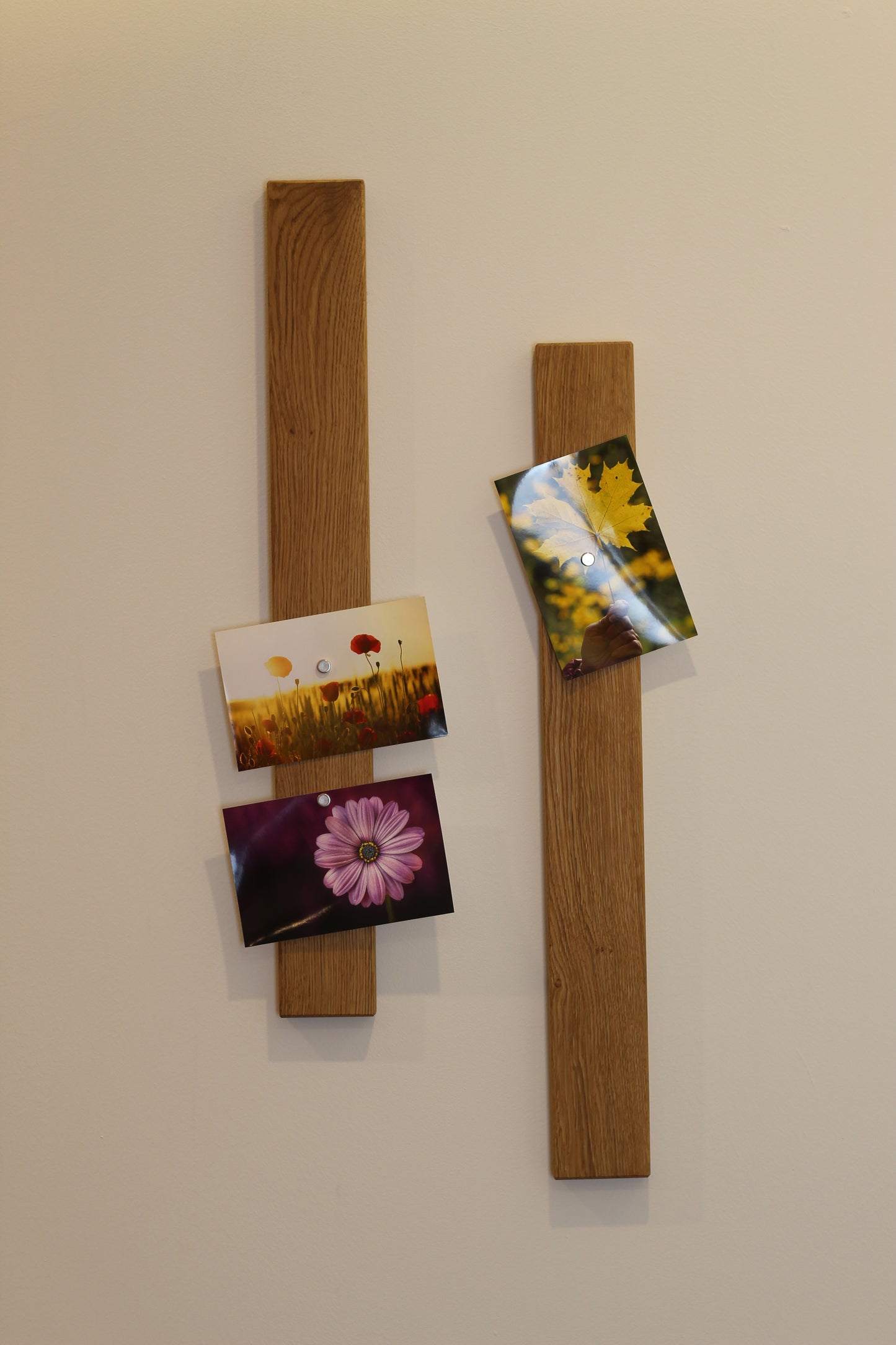 Magnetische Bilderleiste aus Eichenholz