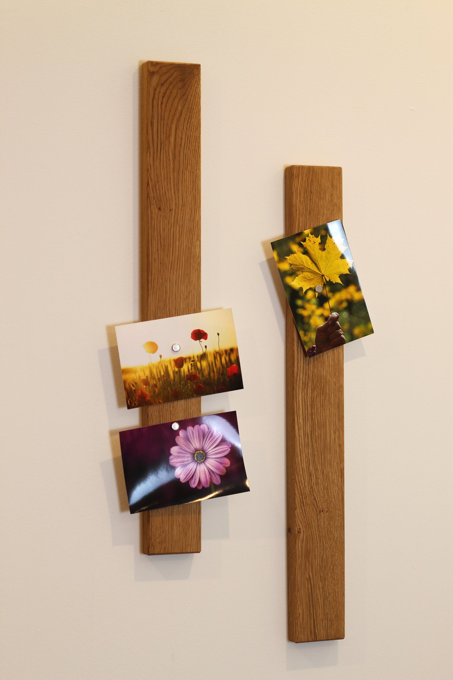 Magnetische Bilderleiste aus Eichenholz