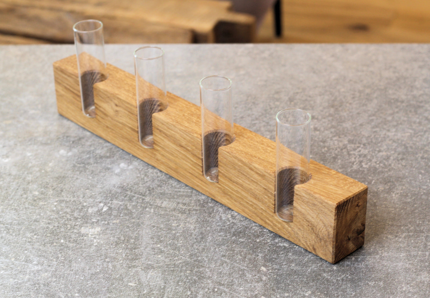 Holz Vasenhalter Eiche