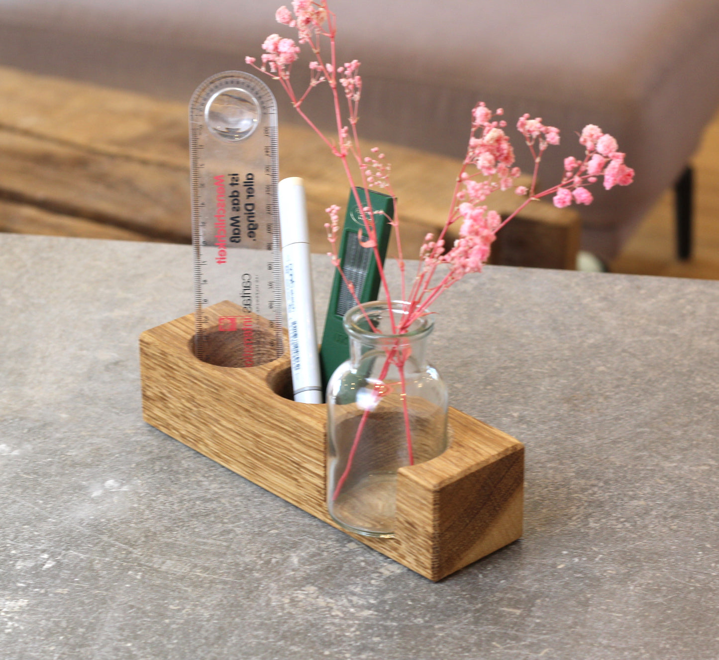 Organizer / Stiftehalter mit Vase