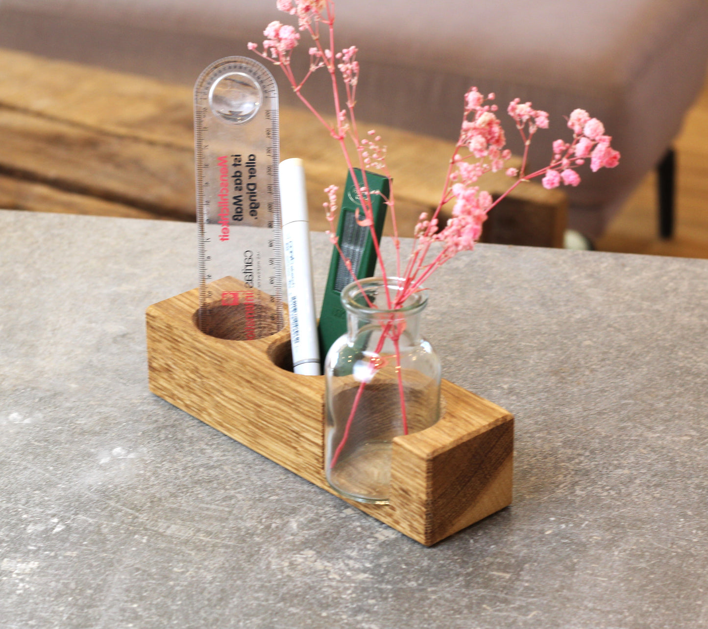 Organizer / Stiftehalter mit Vase