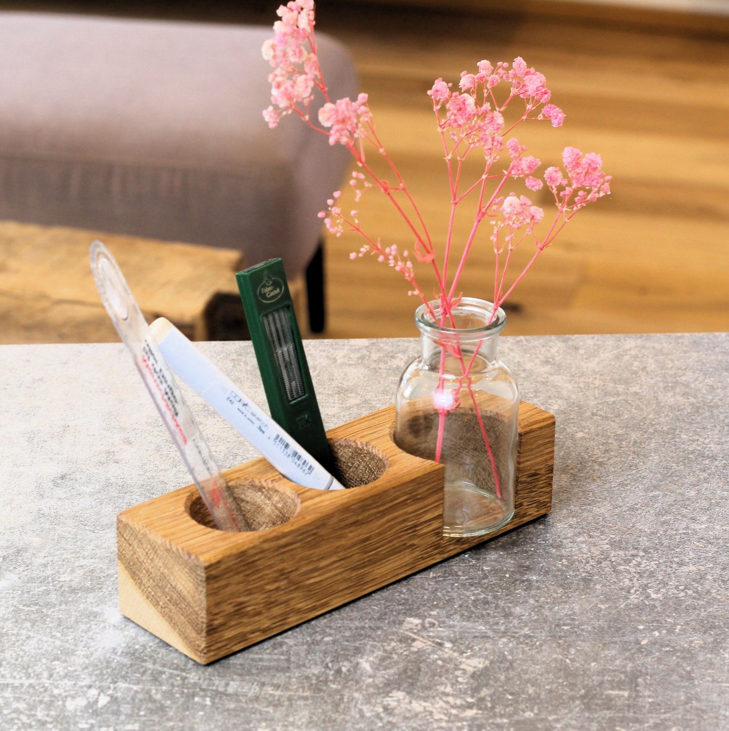 Organizer / Stiftehalter mit Vase