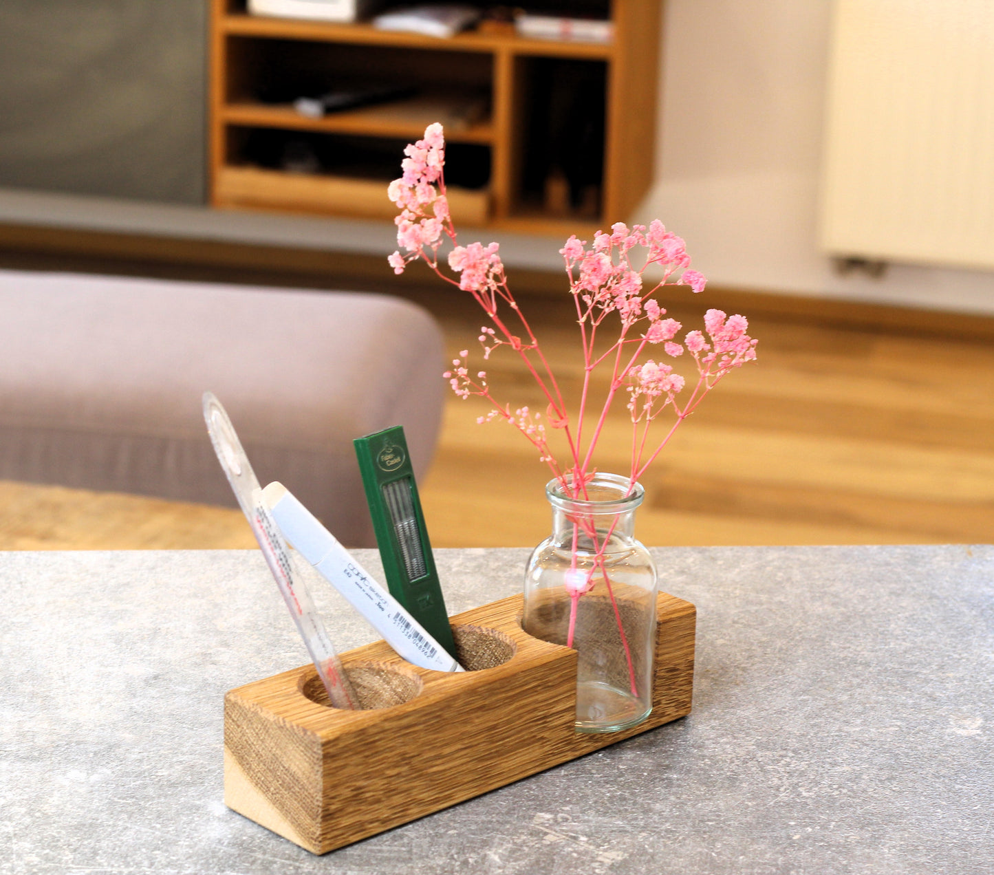 Organizer / Stiftehalter mit Vase