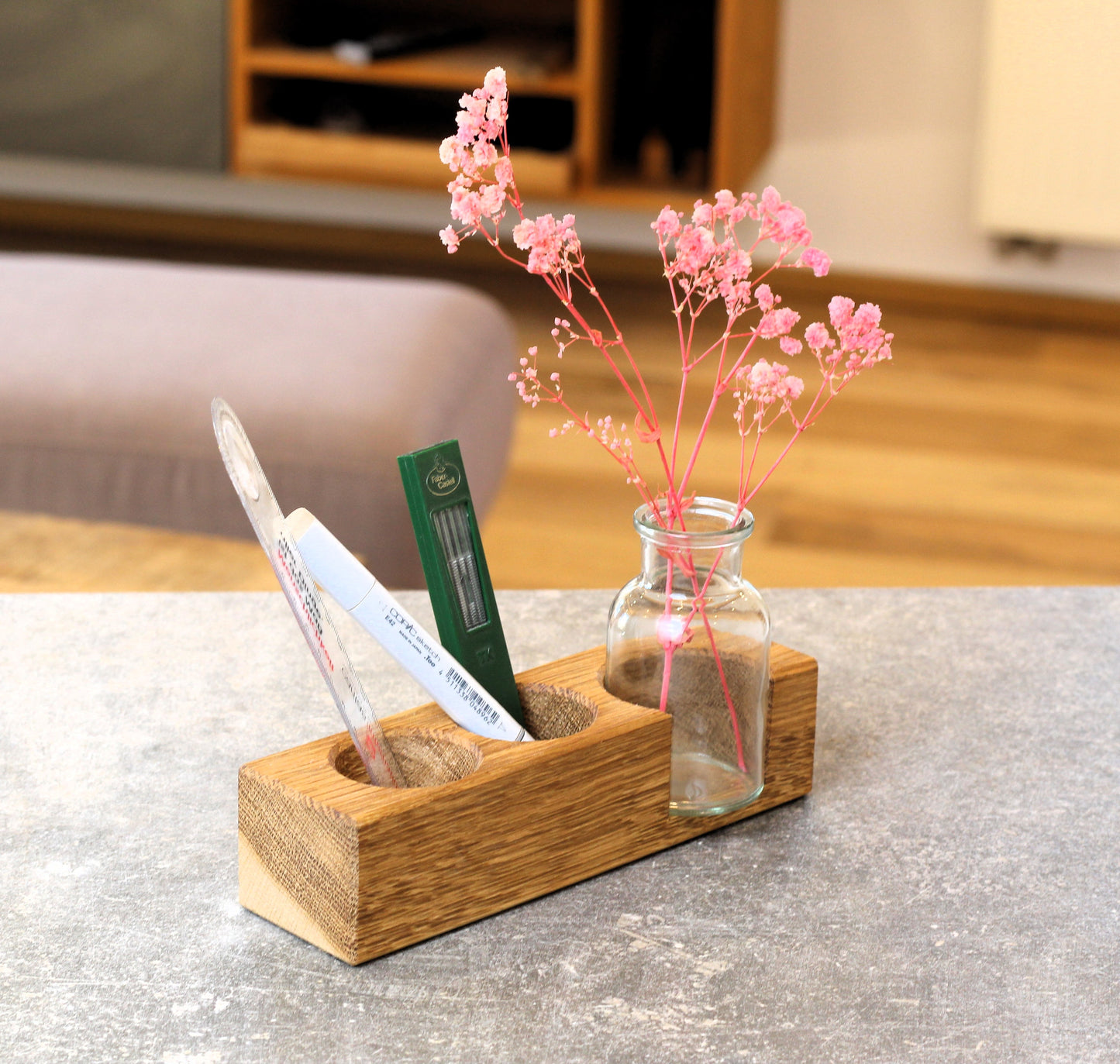 Organizer / Stiftehalter mit Vase