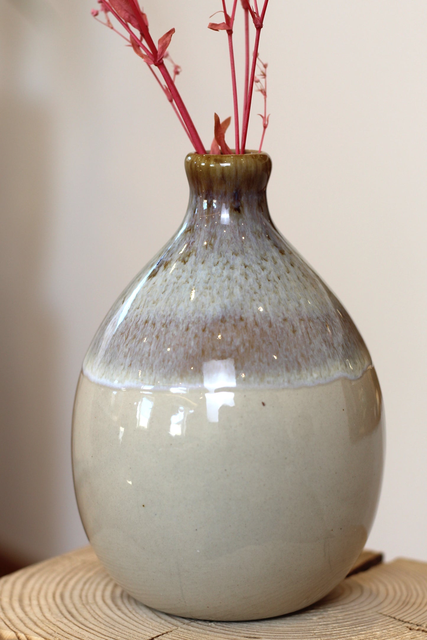 Flaschenvase aus Keramik