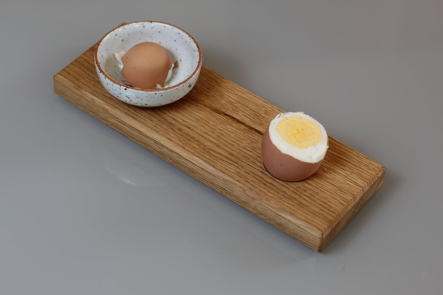 Eierbecher Holz mit Schale