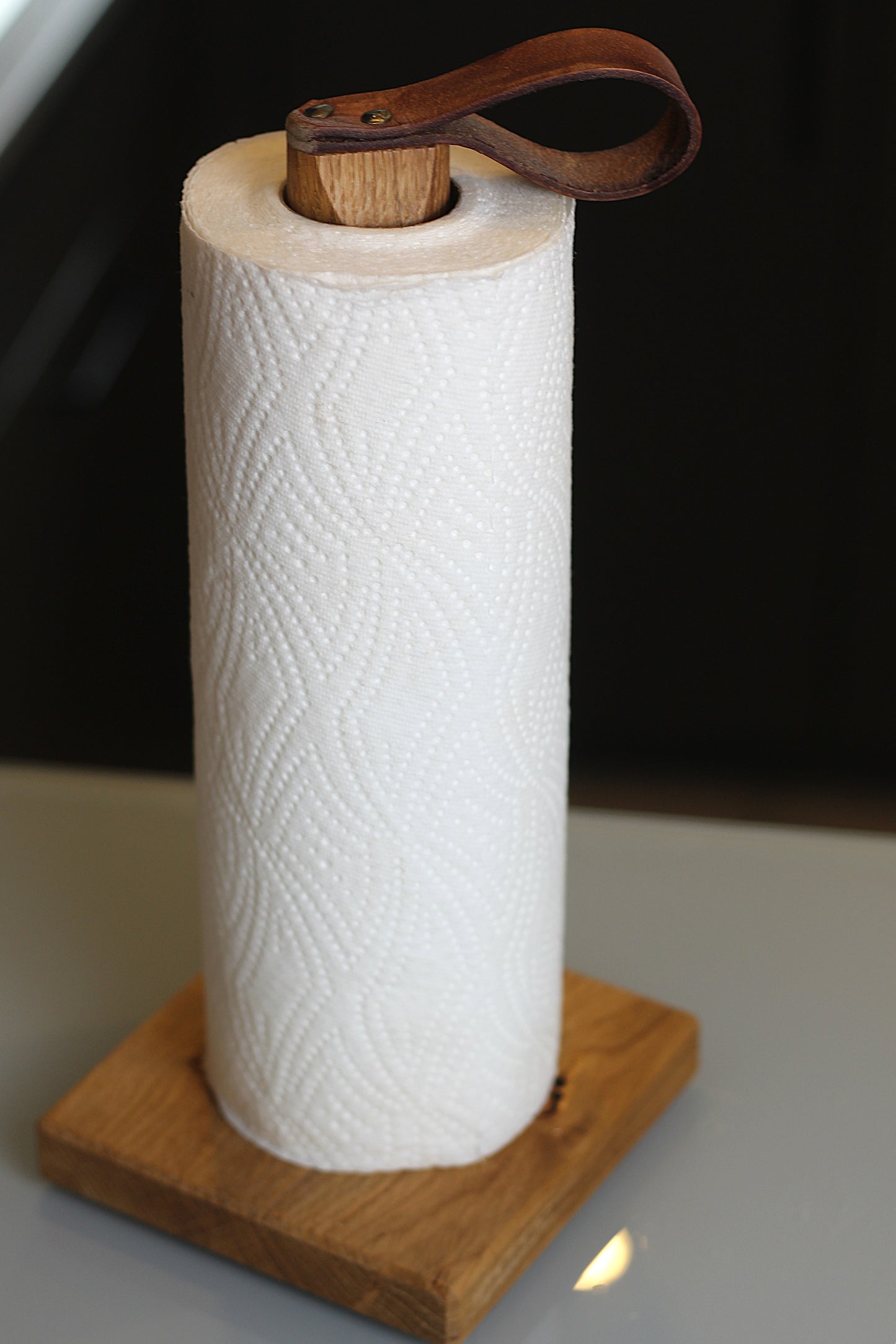 Küchenrollenhalter Holz Eiche