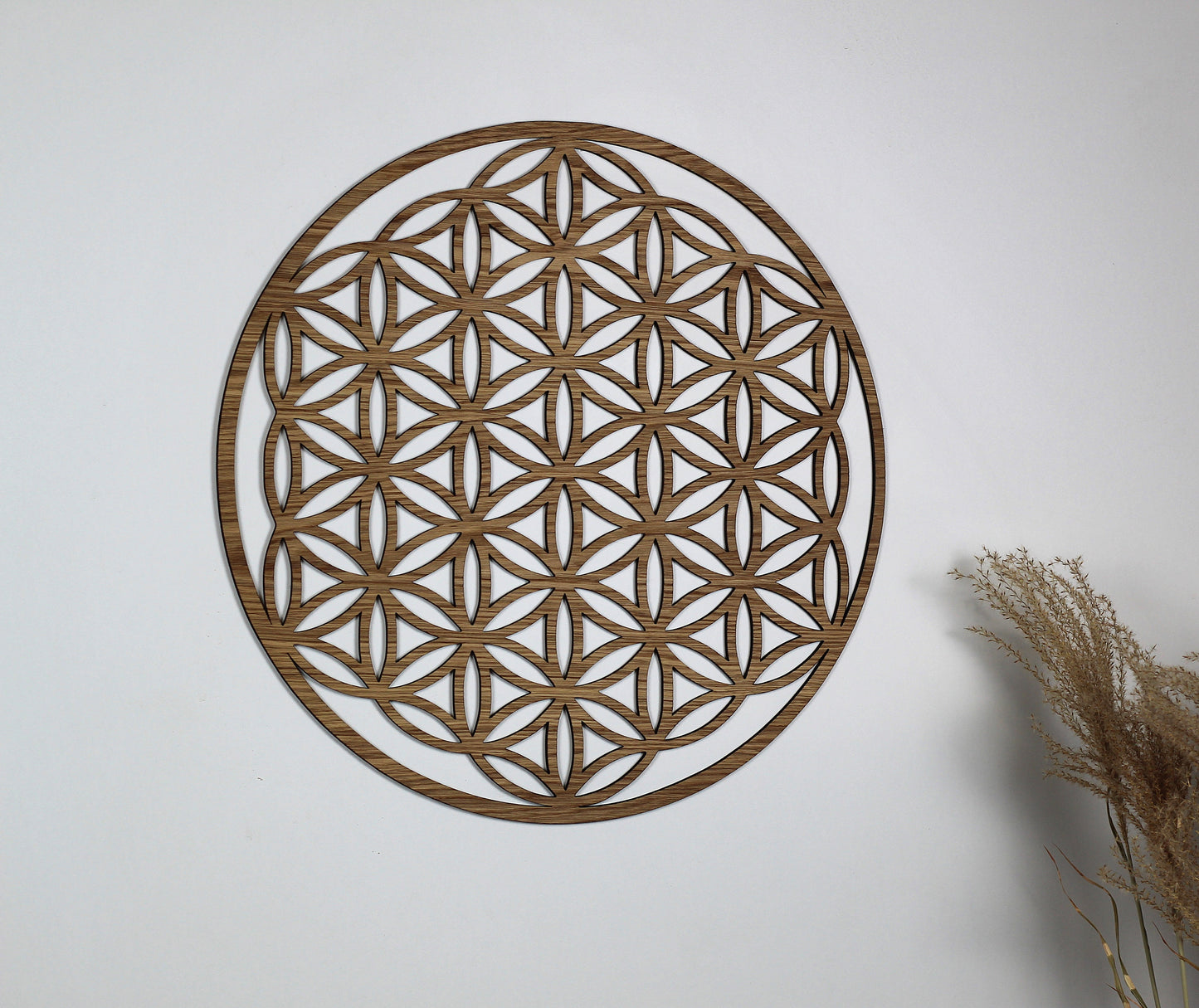 "Blume des Lebens" aus Holz