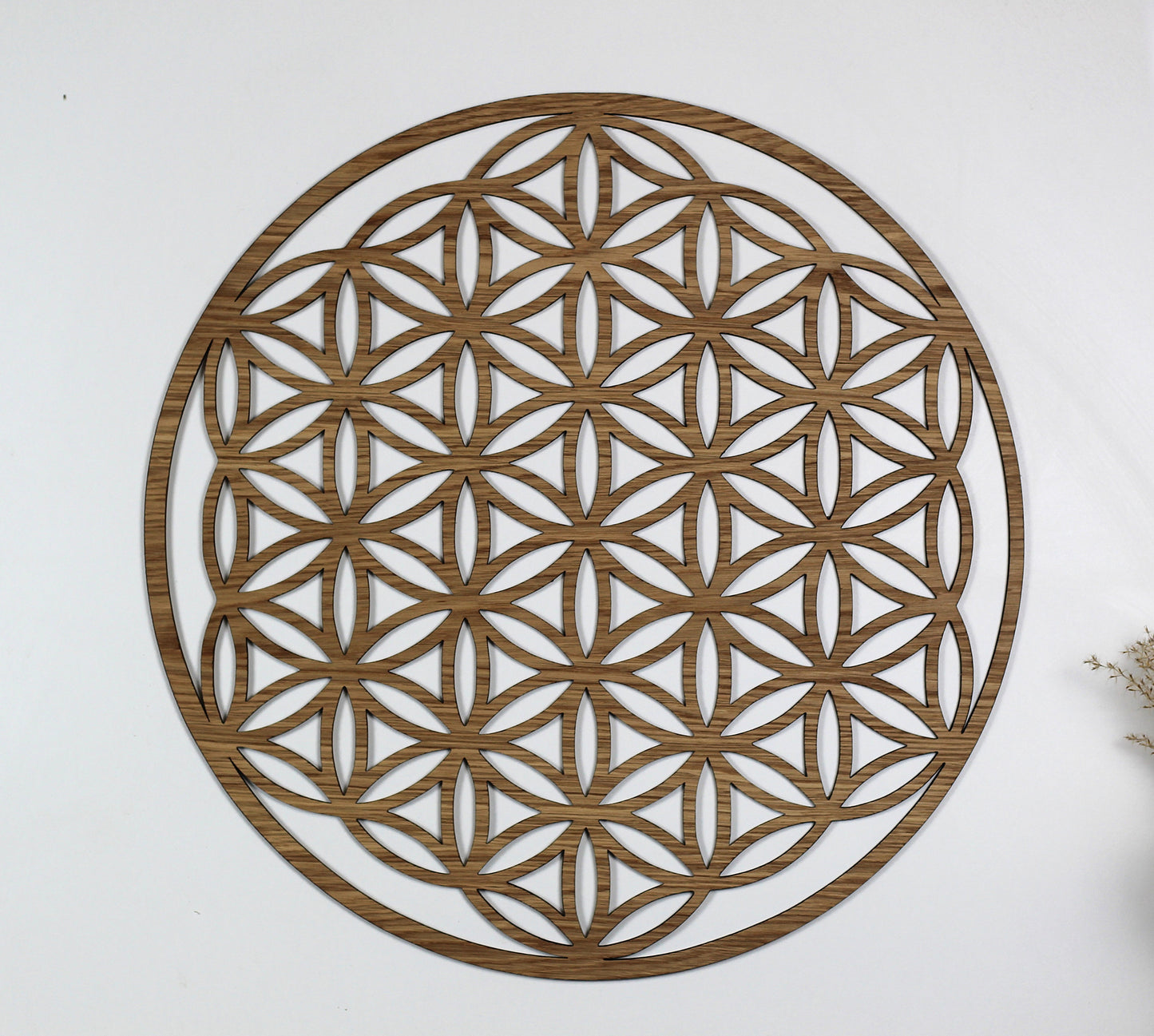 "Blume des Lebens" aus Holz