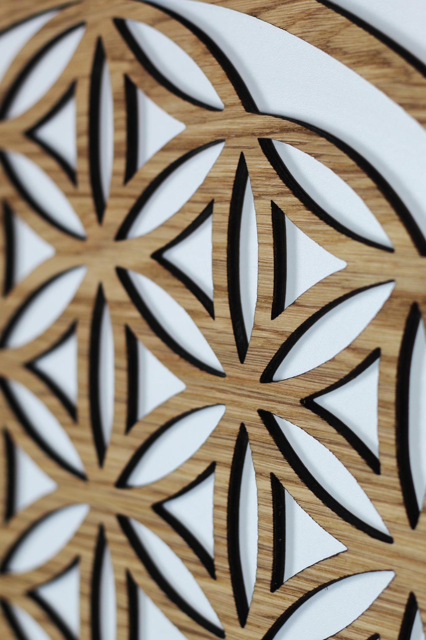 "Blume des Lebens" aus Holz