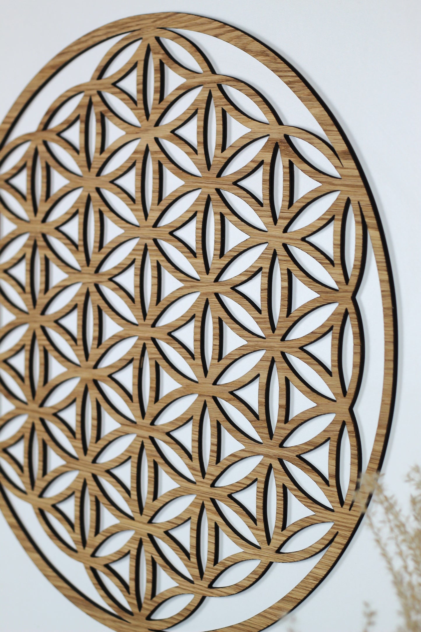 "Blume des Lebens" aus Holz
