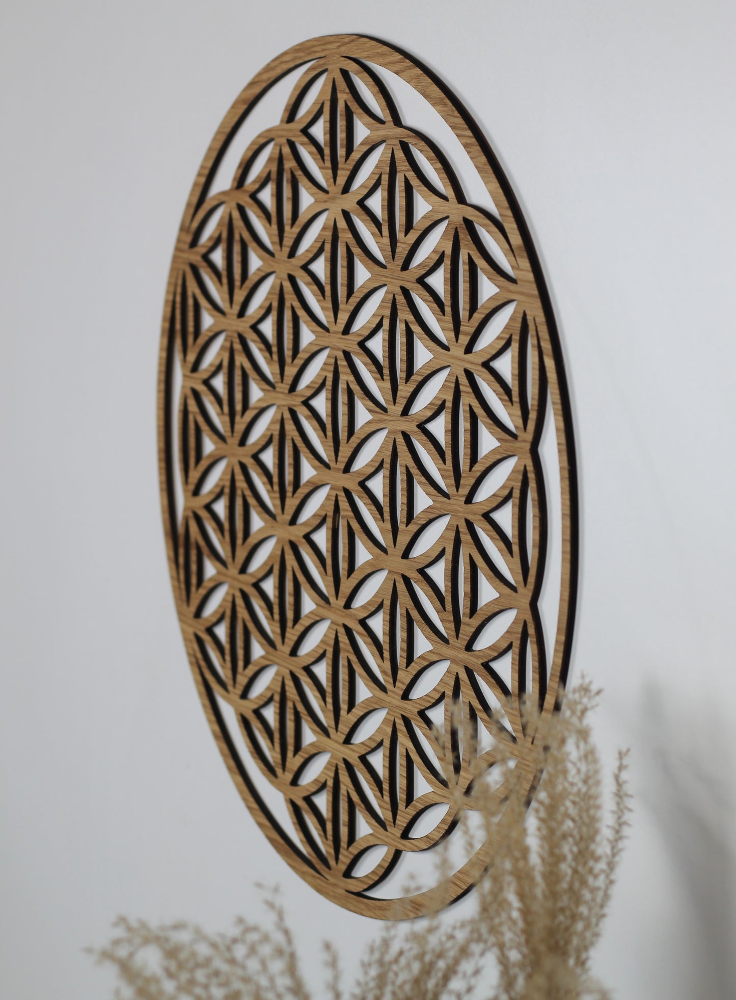 "Blume des Lebens" aus Holz