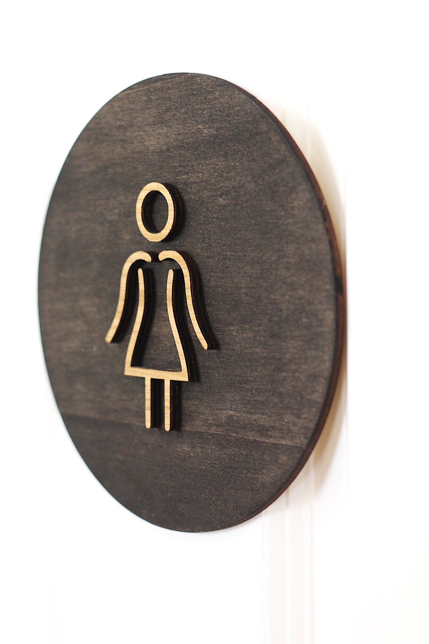 WC Schild Holz Damen, Herren