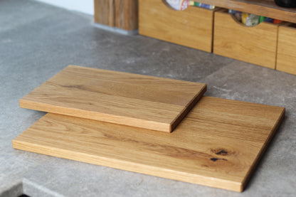 Holz Schneidebrett, Brotschneidebrett, Servierbrett, Eiche