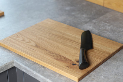 Holz Schneidebrett, Brotschneidebrett, Servierbrett, Eiche