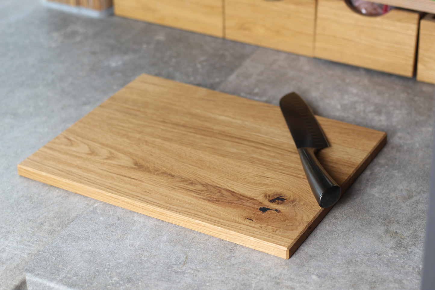 Holz Schneidebrett, Brotschneidebrett, Servierbrett, Eiche