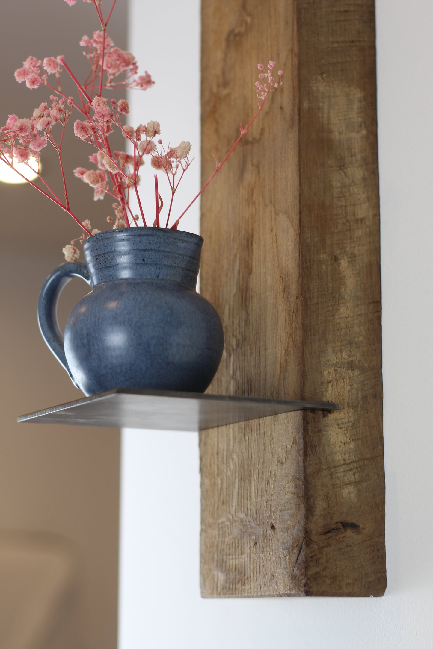 Wand Kerzenhalter, Eiche Altholz, 2er Set