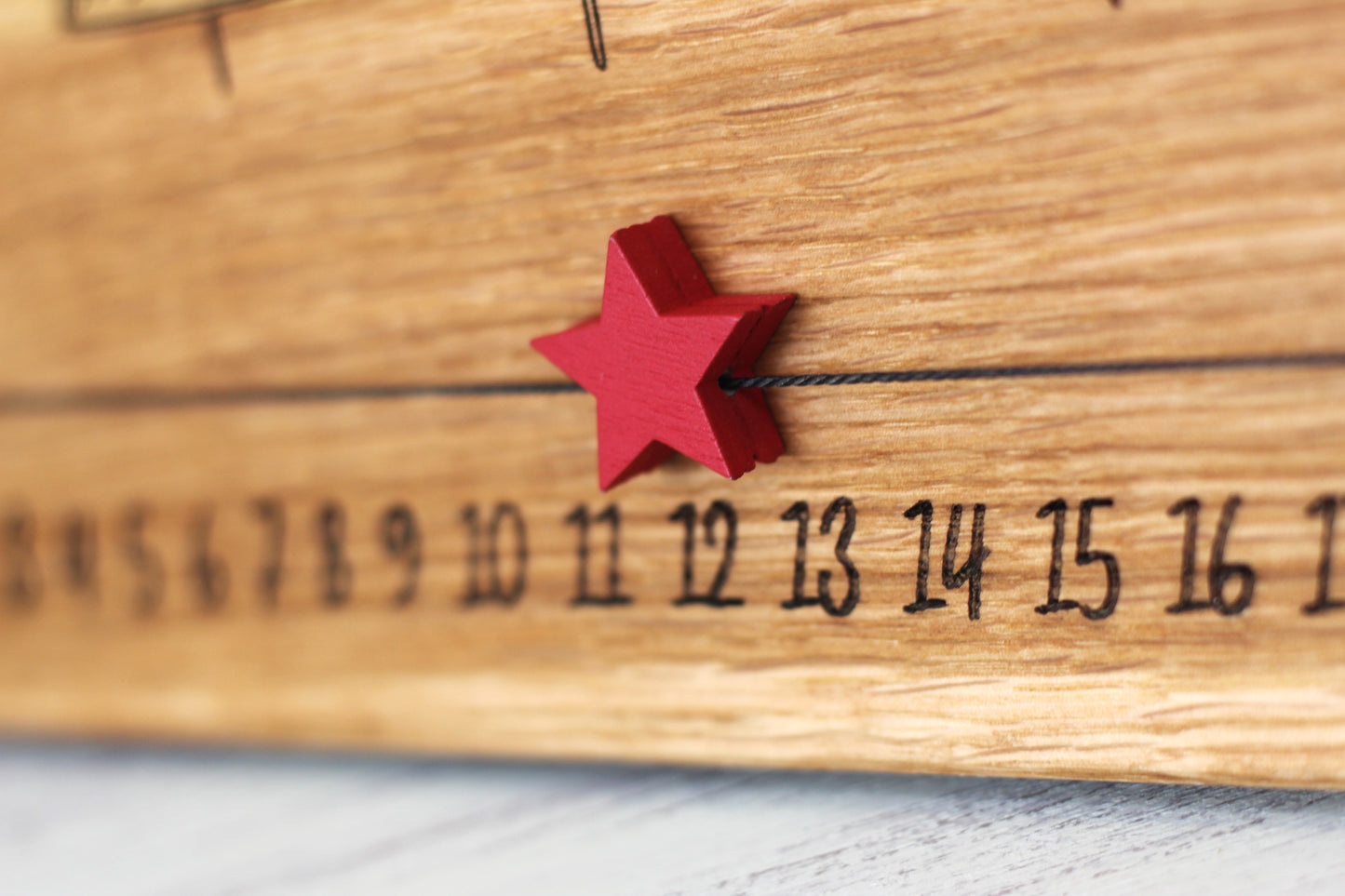 Weihnachtscountdown, Adventskalender Holz