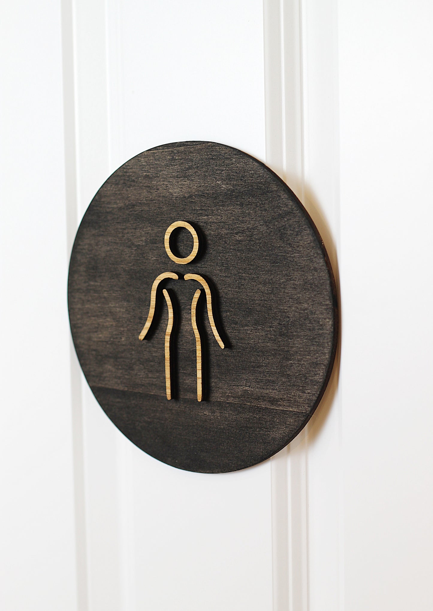 WC Schild Holz Damen, Herren