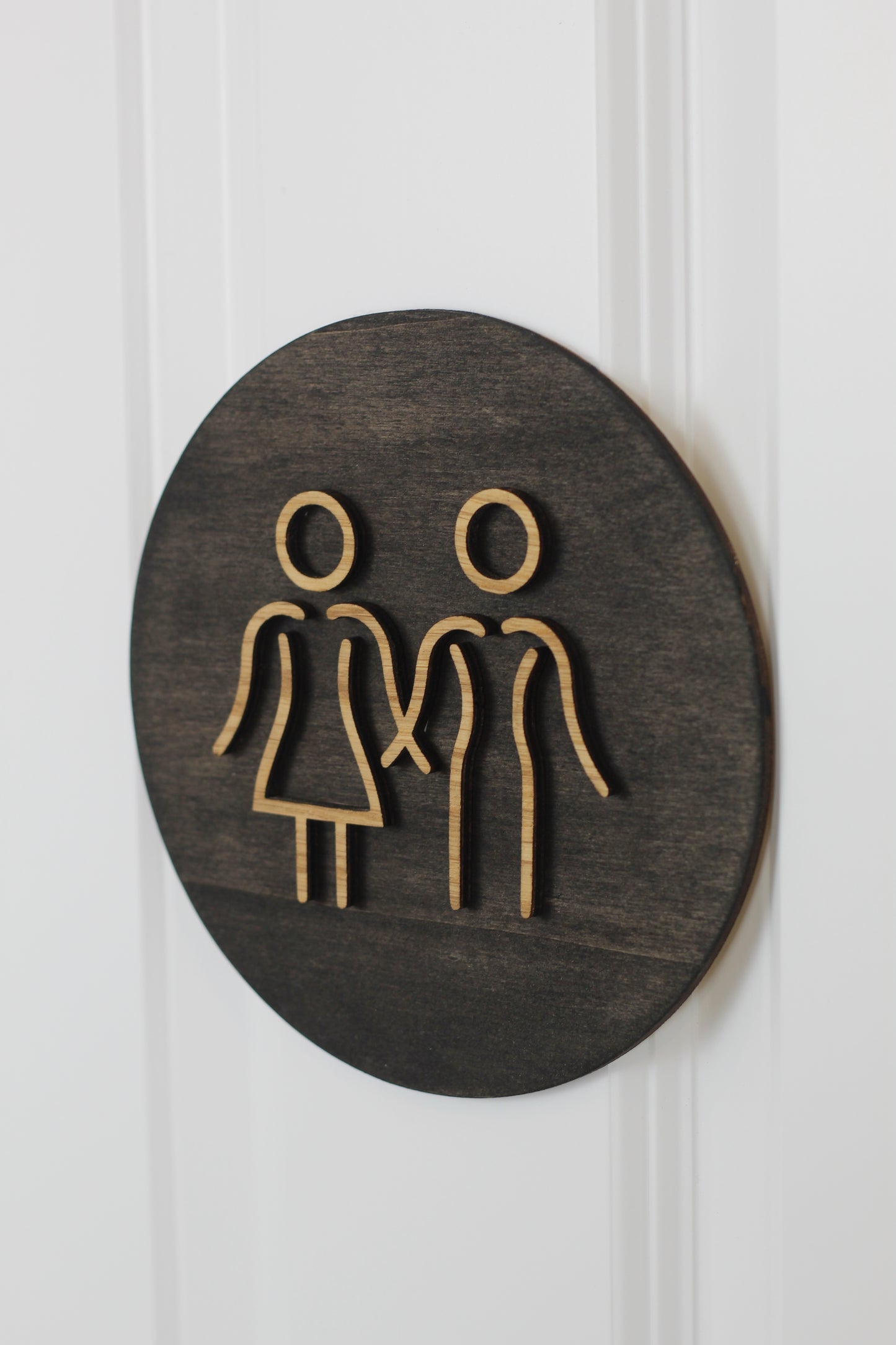WC Schild Holz Damen, Herren