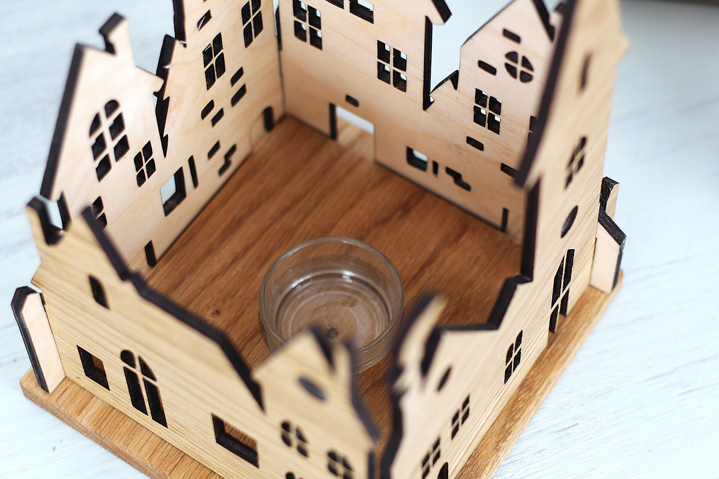 Teelichthalter "Stadt"