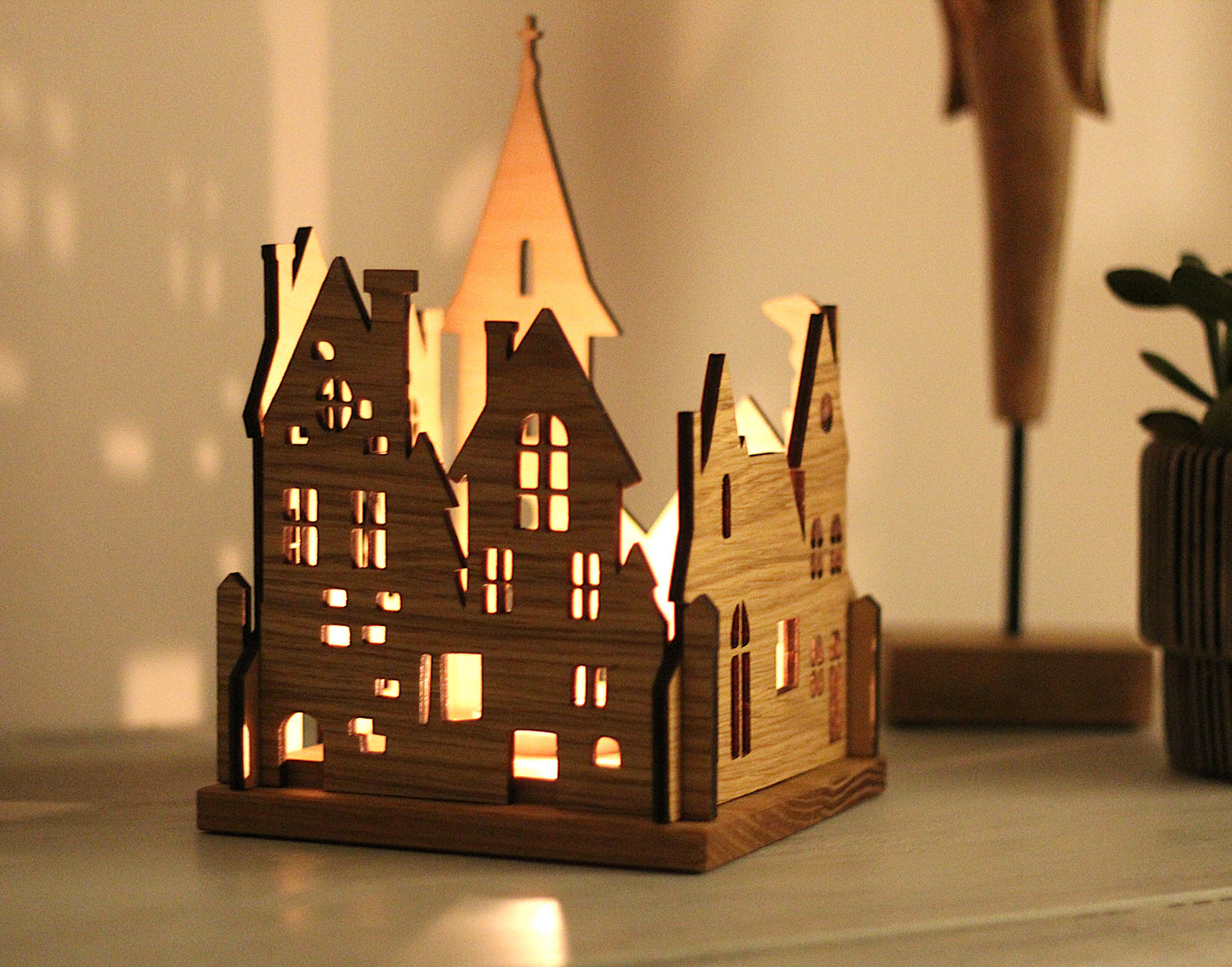 Teelichthalter "Stadt"