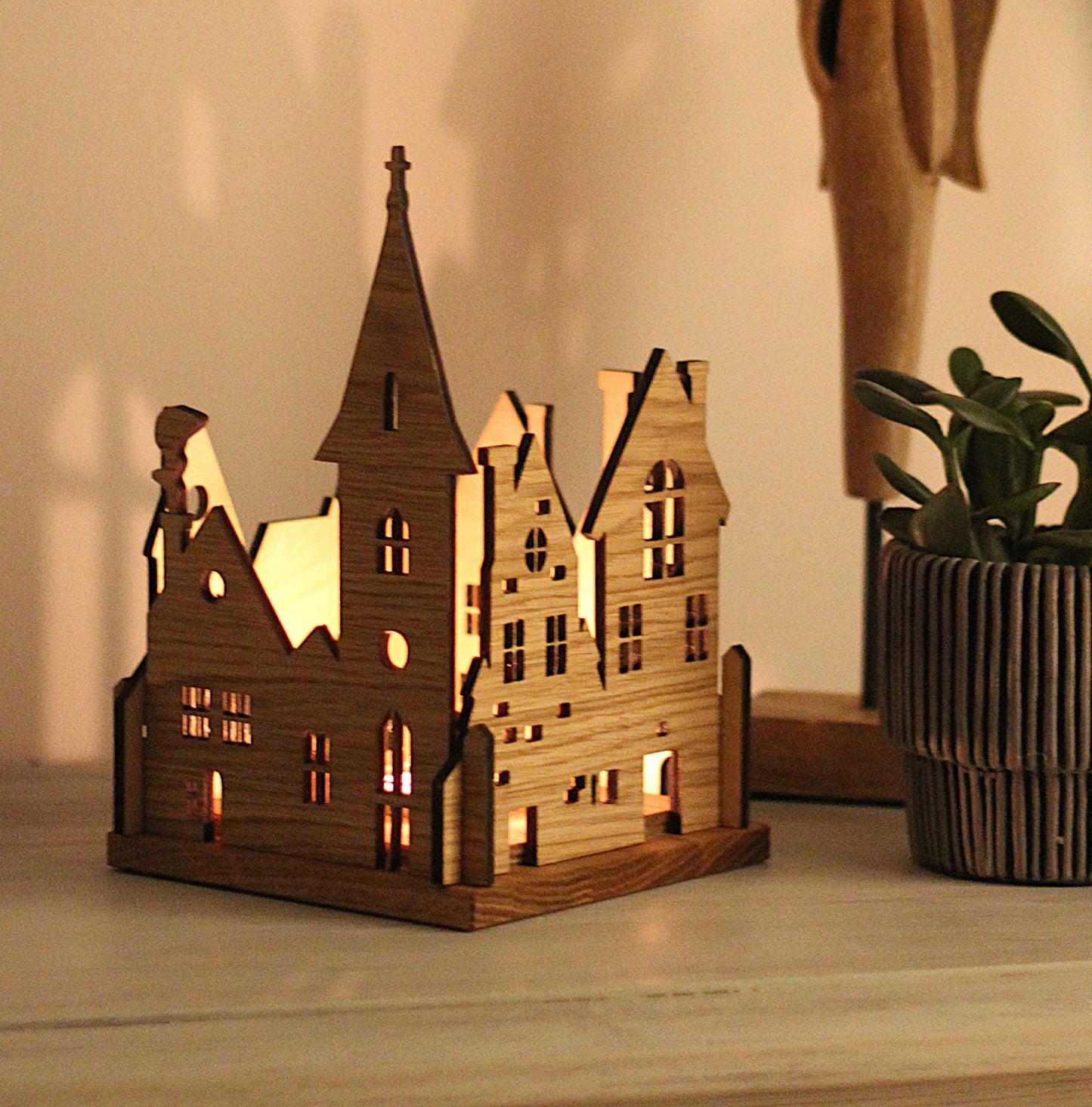 Teelichthalter "Stadt"