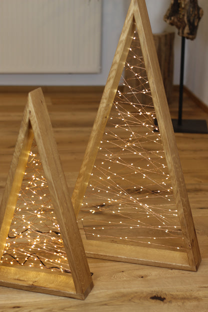 Weihnachtsbaum Holz mit Beleuchtung