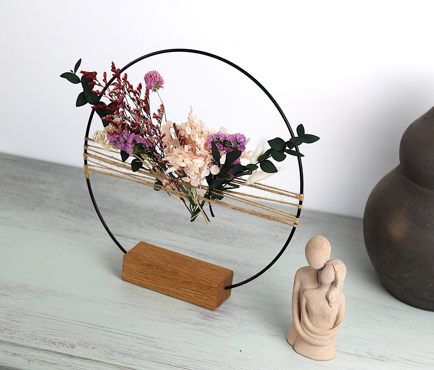 Blumenring                          Trockenblumenständer, Kranz, Flowerboard